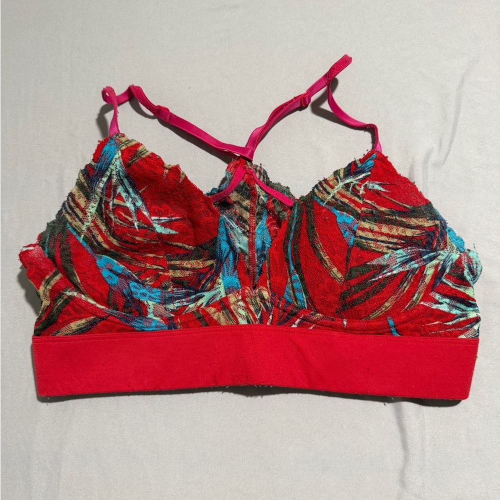 Victoria Secret 2010 PINK Colorful Bralette Size Small